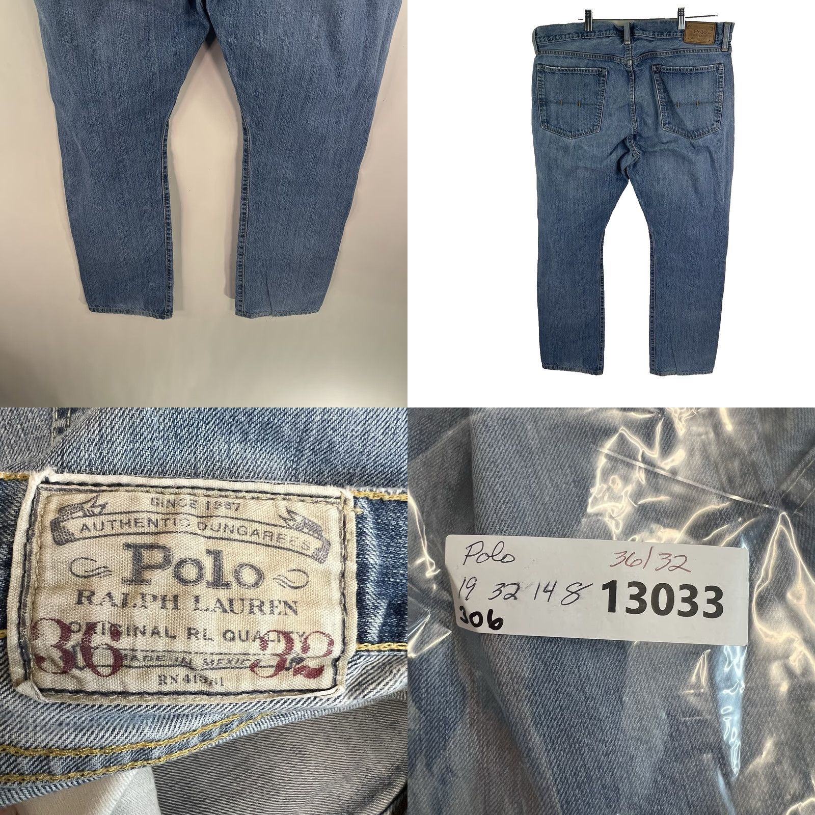 Polo Ralph Lauren Polo Ralph Lauren Original Straight Denim Jeans Mens Size 36 X32 Blue Size US M / EU 48-50 / 2 - 8 Thumbnail