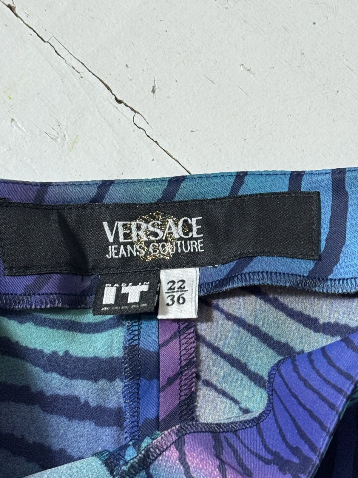 Versace VINTAGE VERSACE LSD STAINS VISUALS 2000s PANTS Size 26" / US 2 / IT 38 - 5 Thumbnail