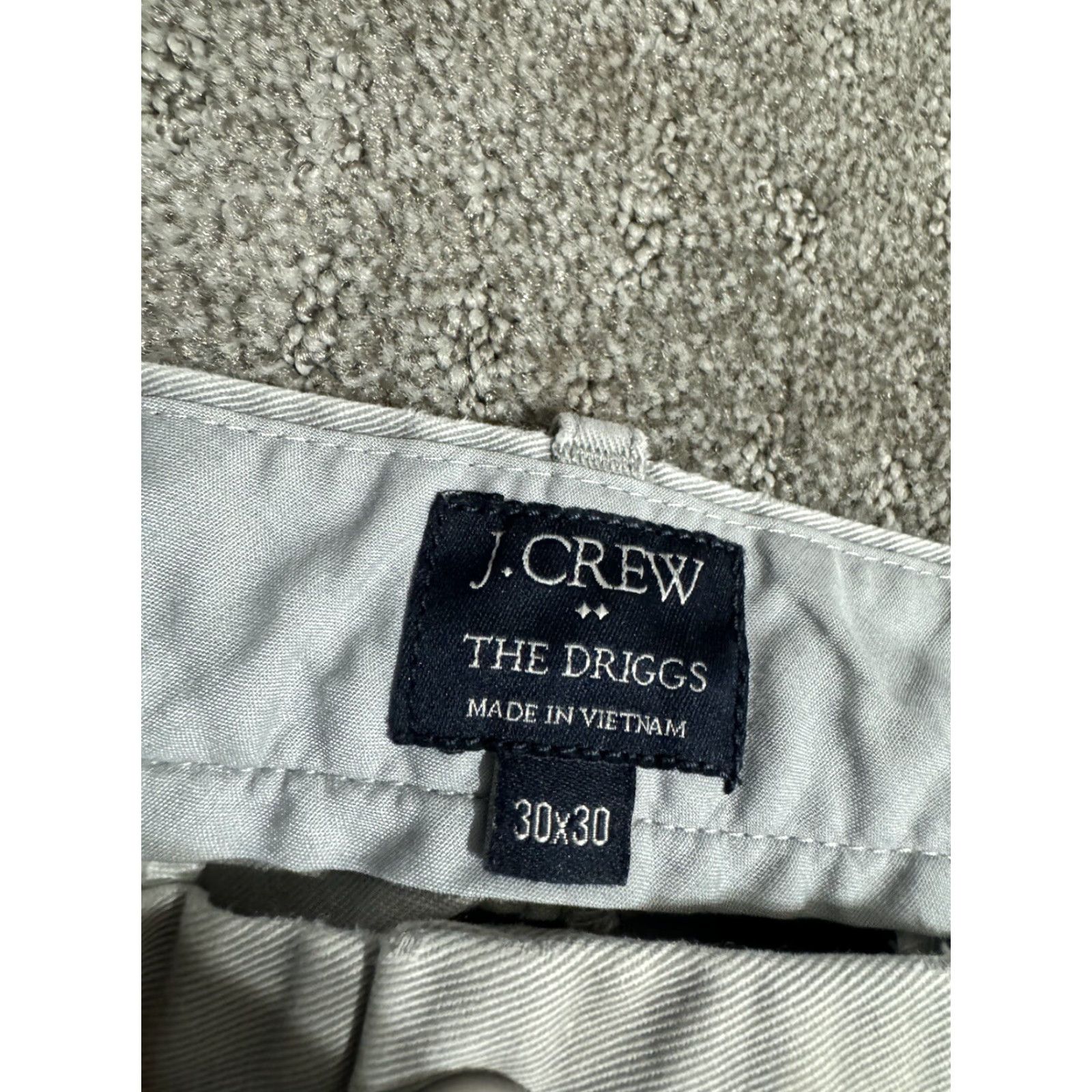 J.Crew J.Crew Slim Fit Chino Pants Adult 30x30 Gray Solid Button Zip Mens Size US 30 / EU 46 - 5 Thumbnail