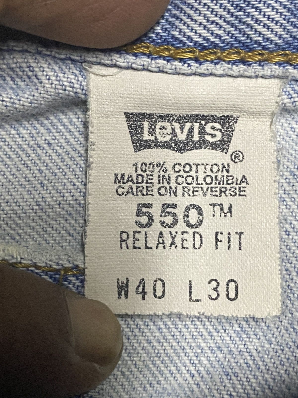 Levi's Vintage Levis 550 Light Wash Distressed Jeans Size US 38 / EU 54 - 16 Thumbnail