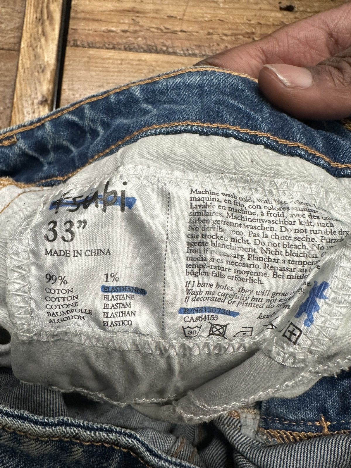 Ksubi Ksubi Patched Distressed Blue Denim Jeans Size 33 Size US 33 - 5 Thumbnail