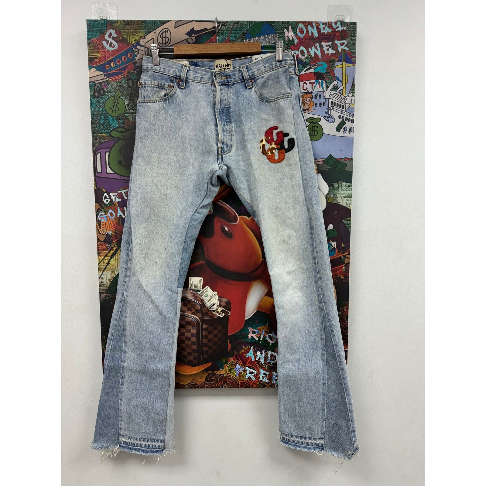 Gallery Dept. Gallery Dept Jeans Light Wash G-Patches Used 30x31 Size US 30 / EU 46 - 1 Thumbnail