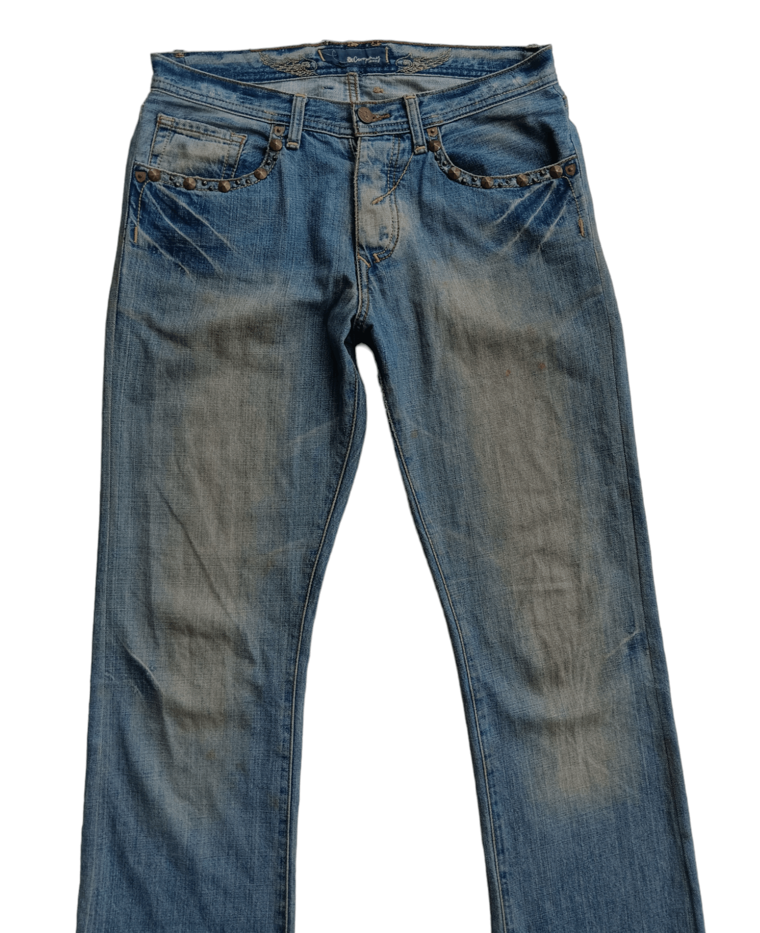 Japanese Brand J&COMPANY CROSS PATCH EMBROIDERY DENIM BOOTCUT Size US 33 - 8 Thumbnail