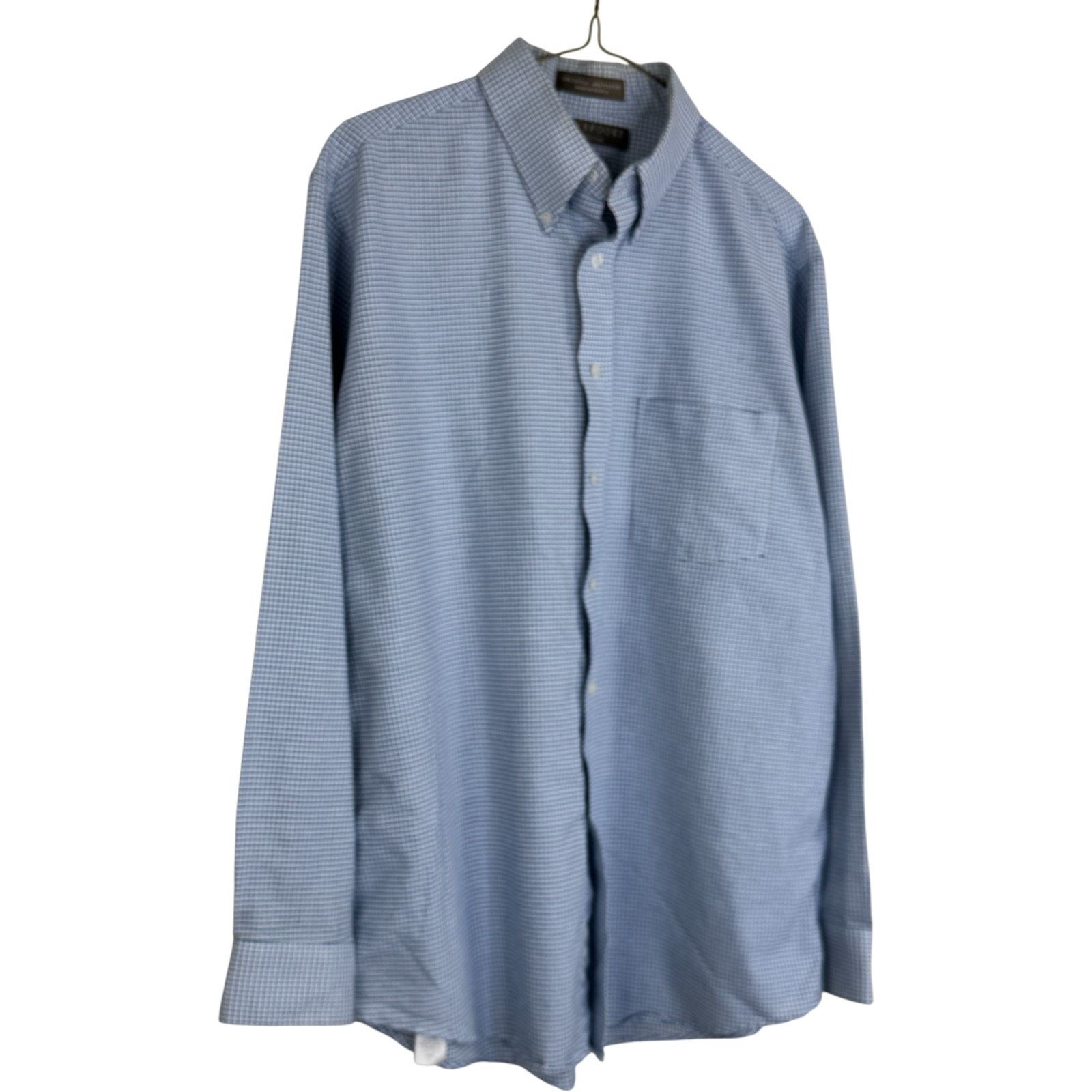 Other Claybrooke Wrinkle Free Button Up Shirt 16 34/35 Blue Check Size US L / EU 52-54 / 3 - 8 Thumbnail