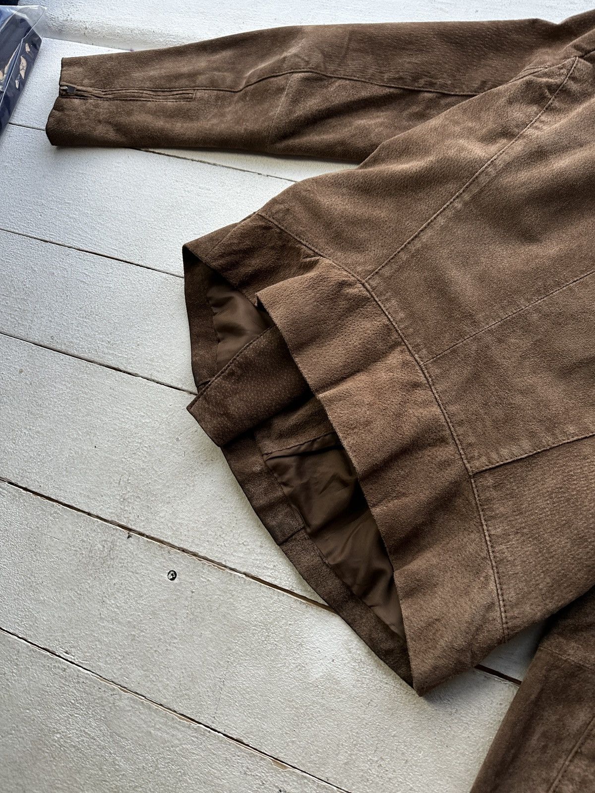 Other 🚨Y2K RICK OWENS TYPE DIRTY SLIM FIT ZIP LEATHER JACKET Size M / US 6-8 / IT 42-44 - 13 Thumbnail