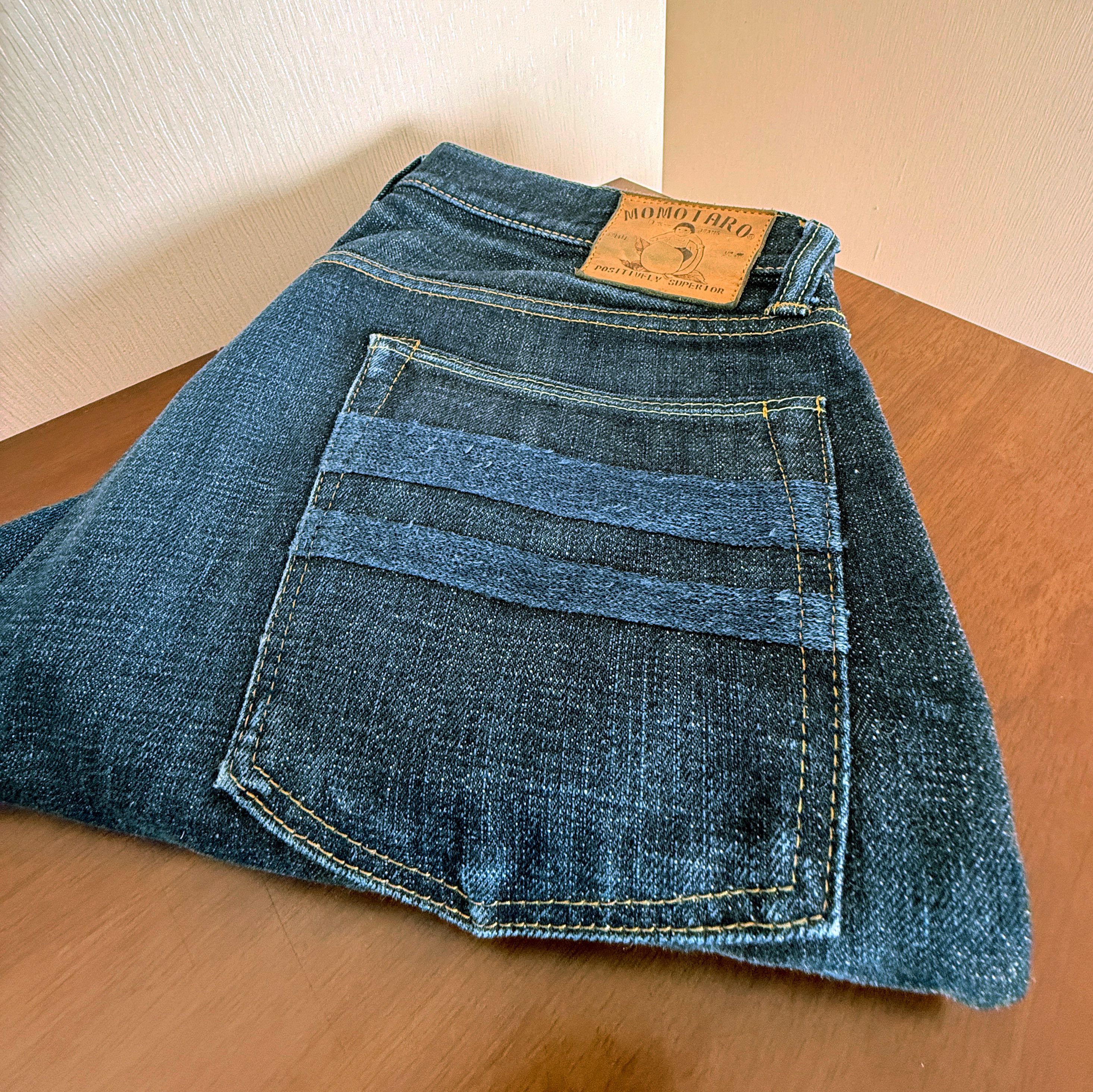 Momotaro Jeans Momotaro 0405-82IE High Tapered 16oz Texture Denim Size US 34 / EU 50 - 3 Thumbnail