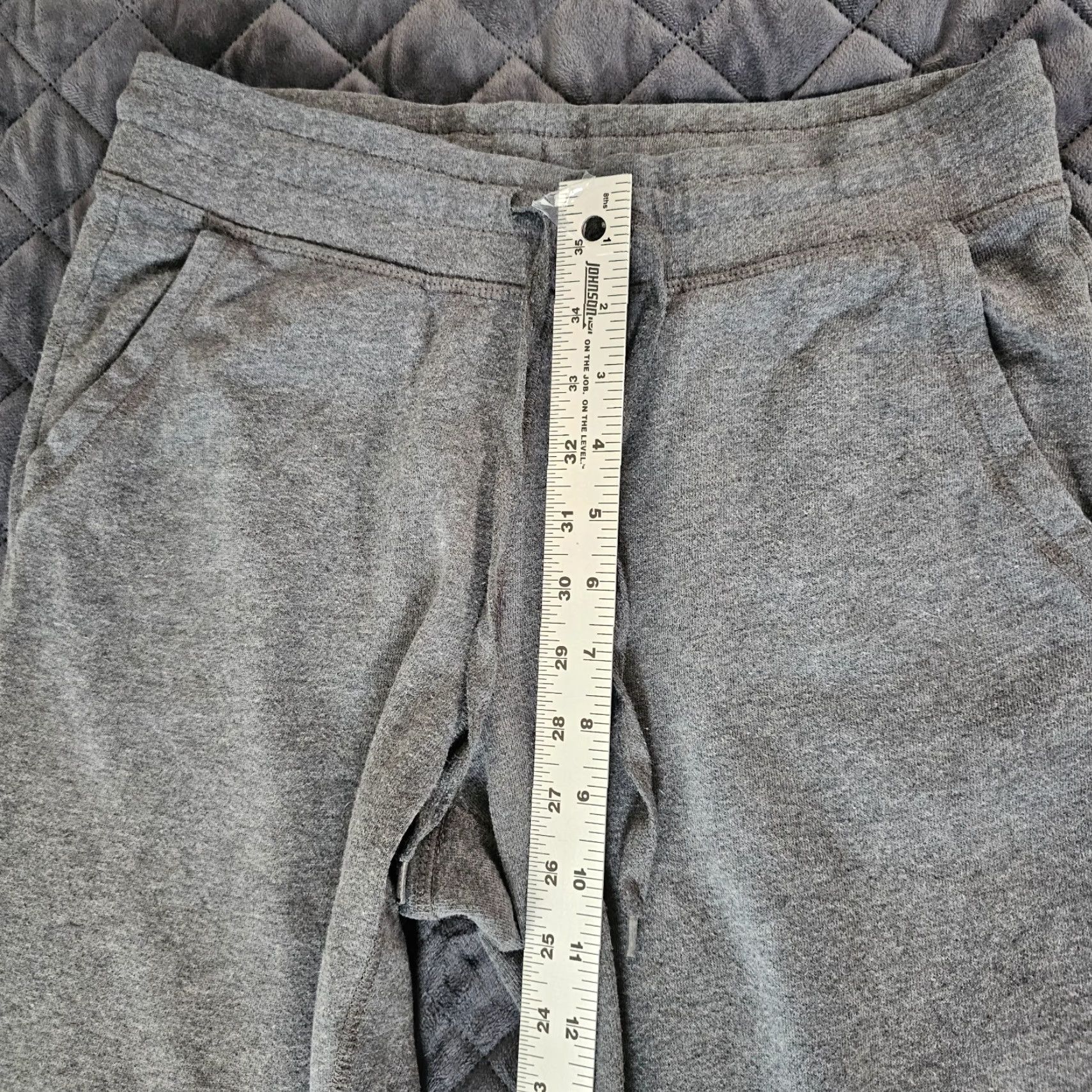 Champion Champion Sweat Pants Women's S Charcoal Elastic Waist Pockets Taper Leg Inseam 26 in Pants Athleisure Gym & Training Elite Life Size 28" / US 6 / IT 42 - 5 Thumbnail
