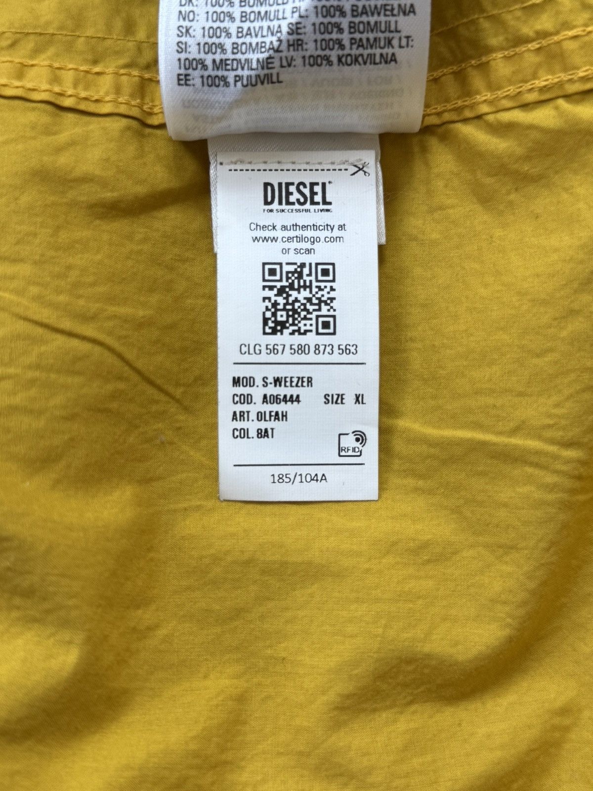 Diesel Diesel by Glenn Martens Deconstructed shirt Size US XL / EU 56 / 4 - 5 Thumbnail