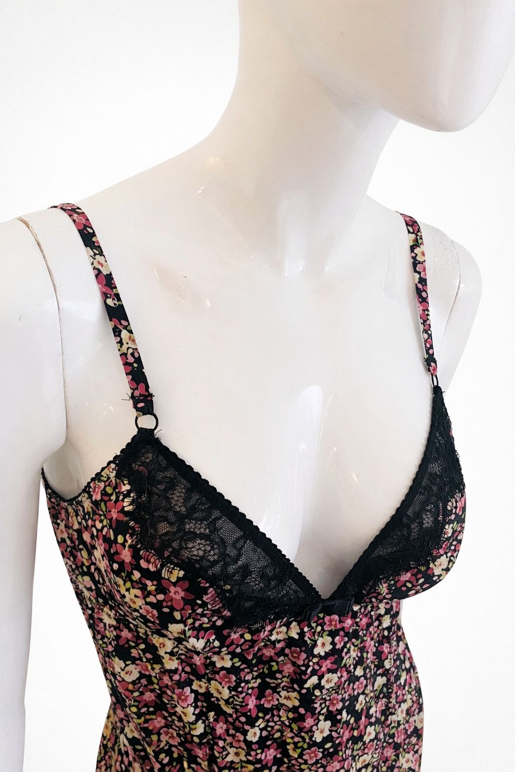 Dolce & Gabbana Vintage Dolce & Gabbana Floral D&G Lace Trim Babydoll Dress Size M / US 6-8 / IT 42-44 - 2 Thumbnail
