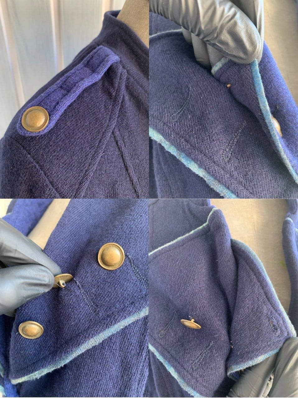 Other Aventures Des Toiles Multicolor Wool Knit Button Blazer Size M / US 6-8 / IT 42-44 - 24 Thumbnail