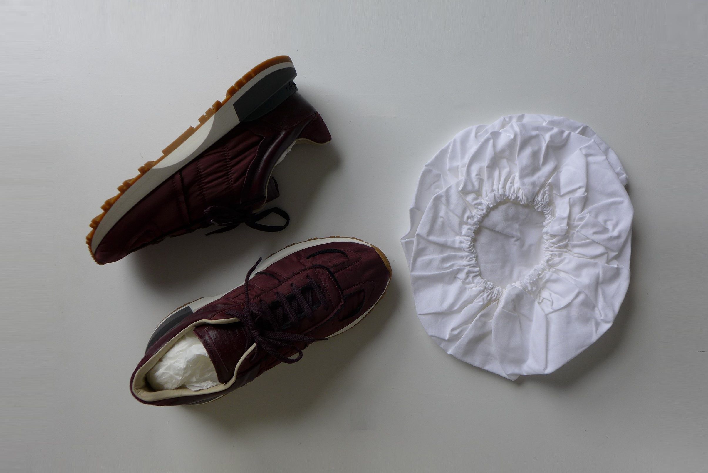 Maison Margiela Margiela Burgundy Runner Evolution Sneakers Size US 13 / EU 46 - 15 Thumbnail