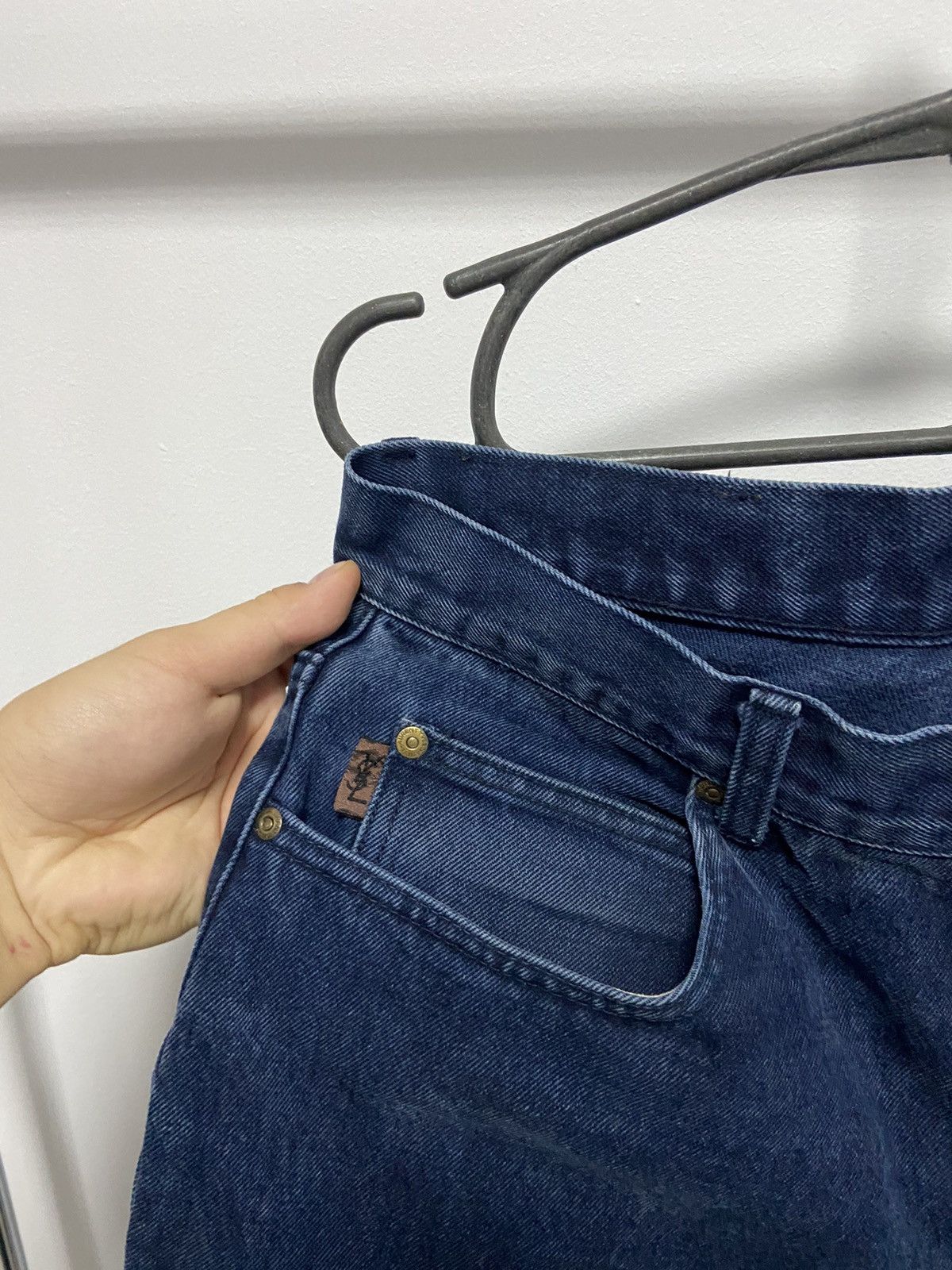 Vintage × Yves Saint Laurent Yves Saint Laurent Vintage jeans Denim Pants Logo YSL Y2K Size US 34 / EU 50 - 6 Thumbnail