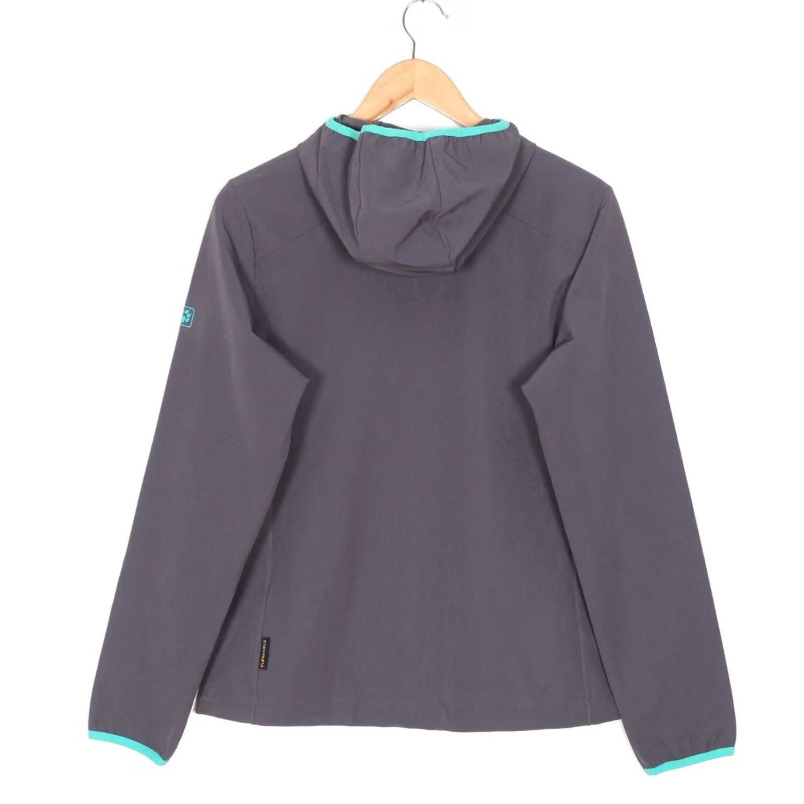 Jack Wolfskin Jack Wolfskin Flex Shield Hooded Soft Shell Jacket Women Size M Purple Grey MJ5564 Size M / US 6-8 / IT 42-44 - 3 Thumbnail