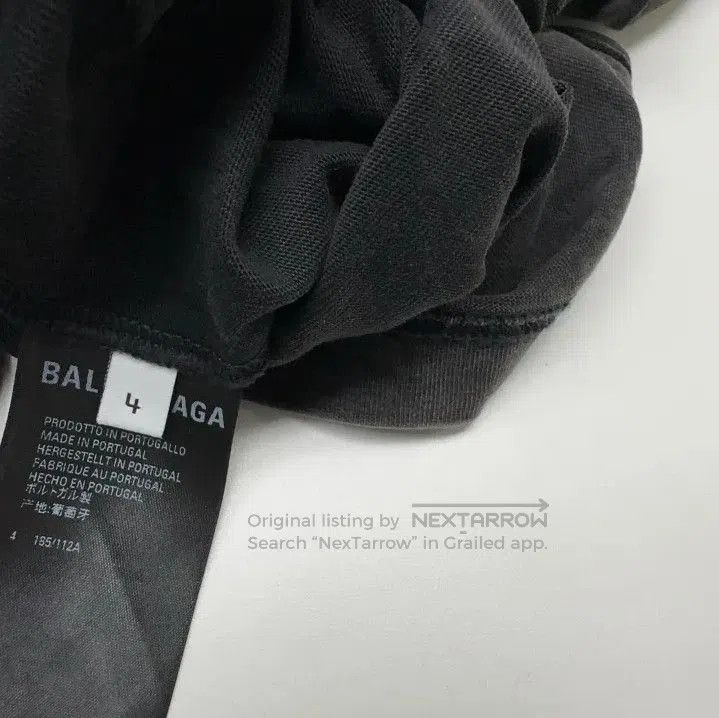 Balenciaga Balenciaga Black Logo Print Short Sleeve T. Size US M / EU 48-50 / 2 - 3 Thumbnail