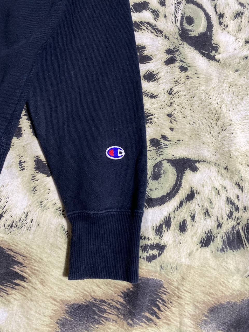 Champion × Vintage Champion Sweatshirt Medium Navy Blue Crewneck Size US M / EU 48-50 / 2 - 2 Thumbnail