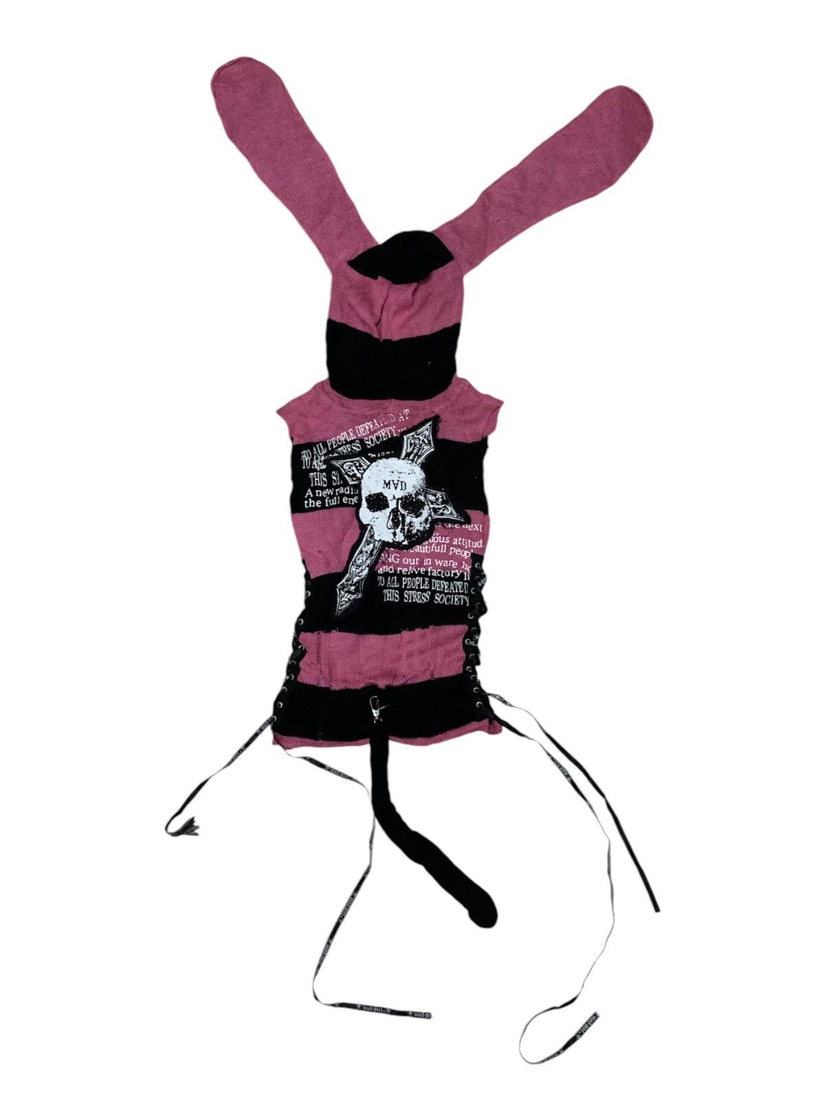 Beauty Beast × Japanese Brand × Seditionaries Mad punk sleeveless cardigan rabbit sedinationaries Size M / US 6-8 / IT 42-44 - 2 Thumbnail