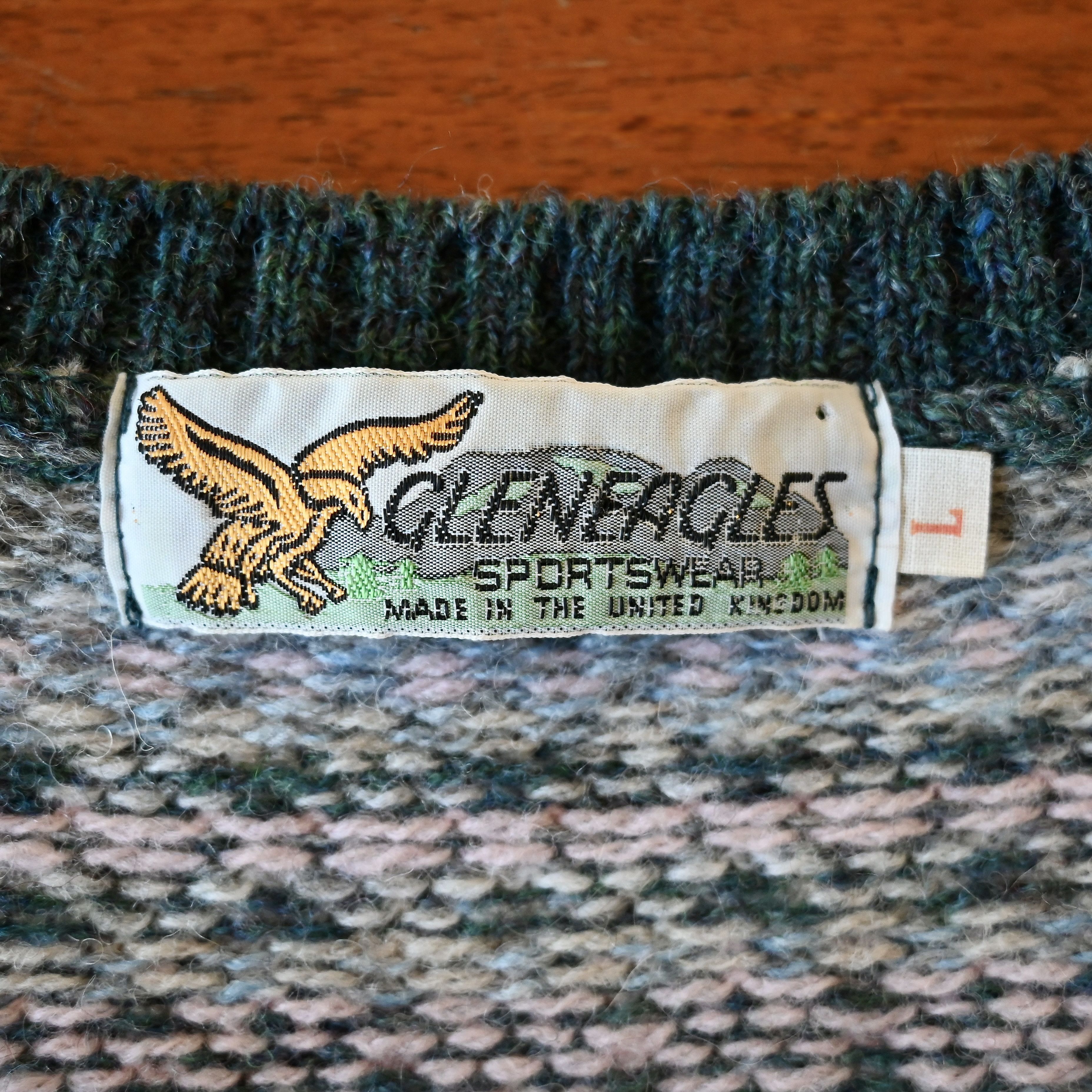 Vintage VTG 1990s GLENEAGLES wool Fair Isle knit best, made in Italy Size US L / EU 52-54 / 3 - 13 Thumbnail