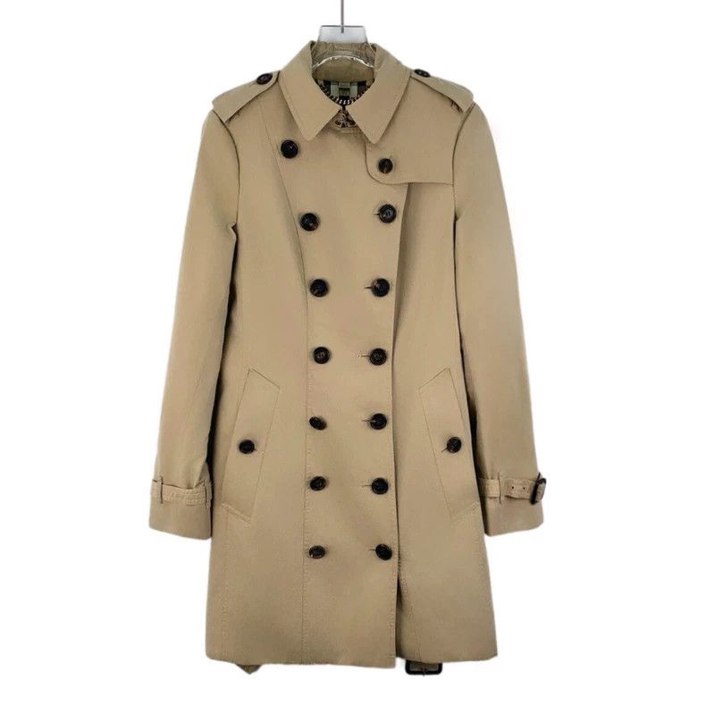 Burberry Burberry Brown Cotton Trench Coat Size US S / EU 44-46 / 1 - 1 Thumbnail