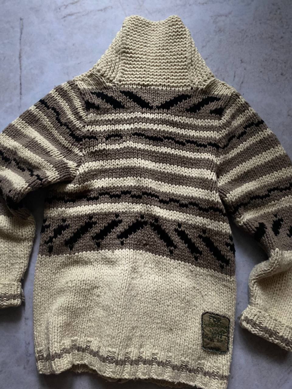 Diesel × Vintage Vintage 90s Diesel Bandits Knit Zip Up Cardigan Hype Rare Size US S / EU 44-46 / 1 - 9 Thumbnail