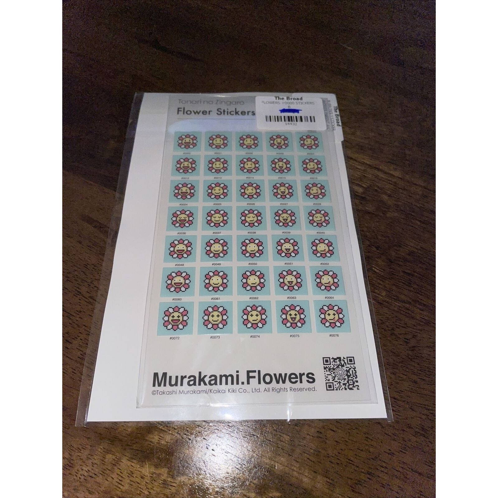 Takashi Murakami Kaikai Kiki Tonari no Zingaro Flower authentic Stickers Parent and Kid