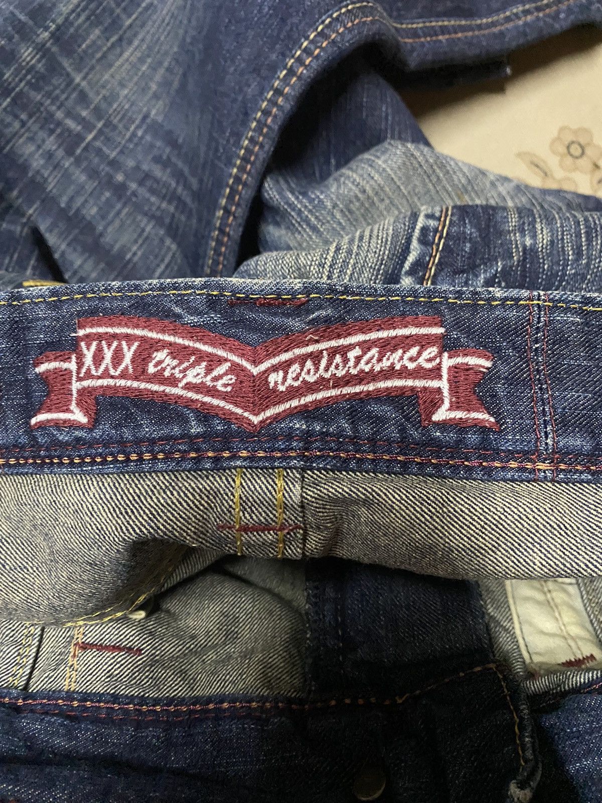 If Six Was Nine Japanese Brand Liberto Xxx Flare Distressed Denim Size US 33 - 12 Thumbnail