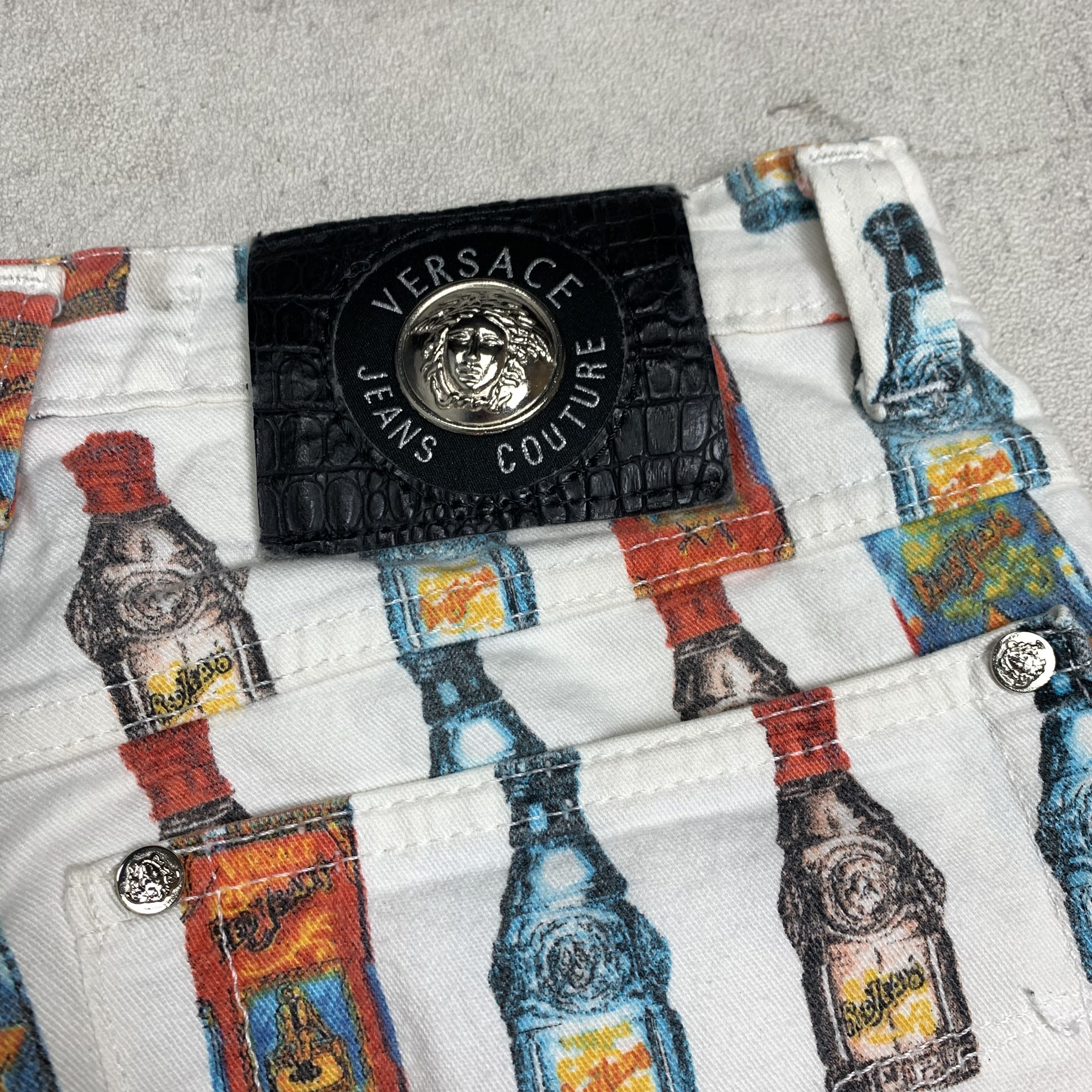 Versace 90s Versace Perfume Bottle Fullprint Pants Size 25" / US 0 / IT 36 - 7 Thumbnail