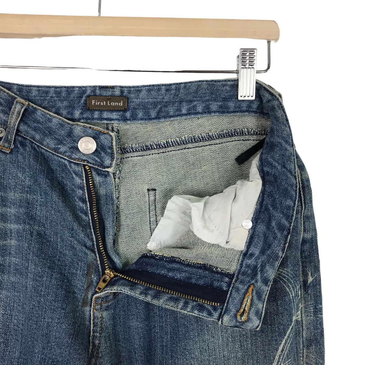 Japanese Brand 💥 FIRST LAND JEANS Size US 32 / EU 48 - 9 Thumbnail