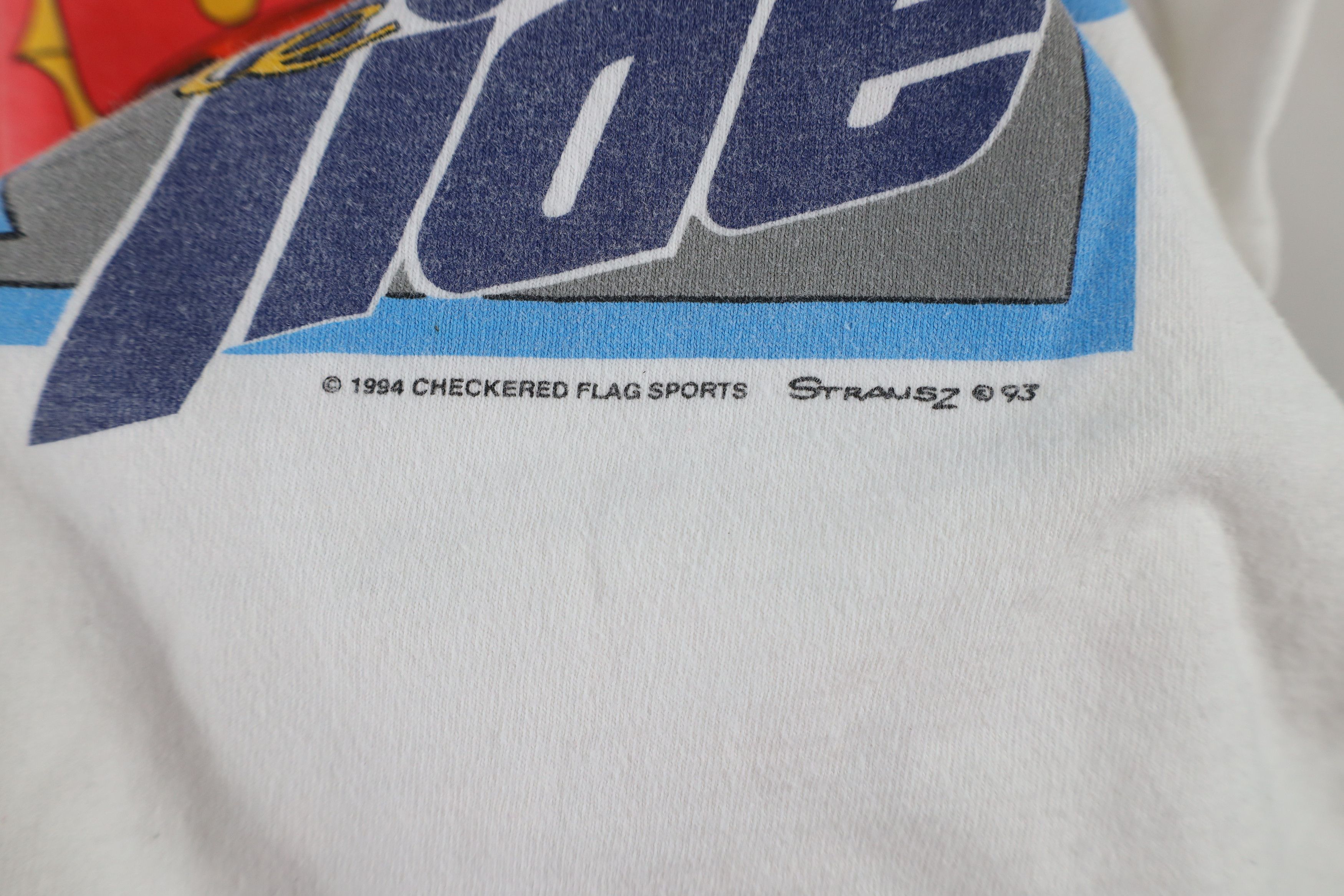 Vintage Vintage 90s NASCAR Ricky Rudd Tide Racing T-Shirt White Size US M / EU 48-50 / 2 - 6 Thumbnail