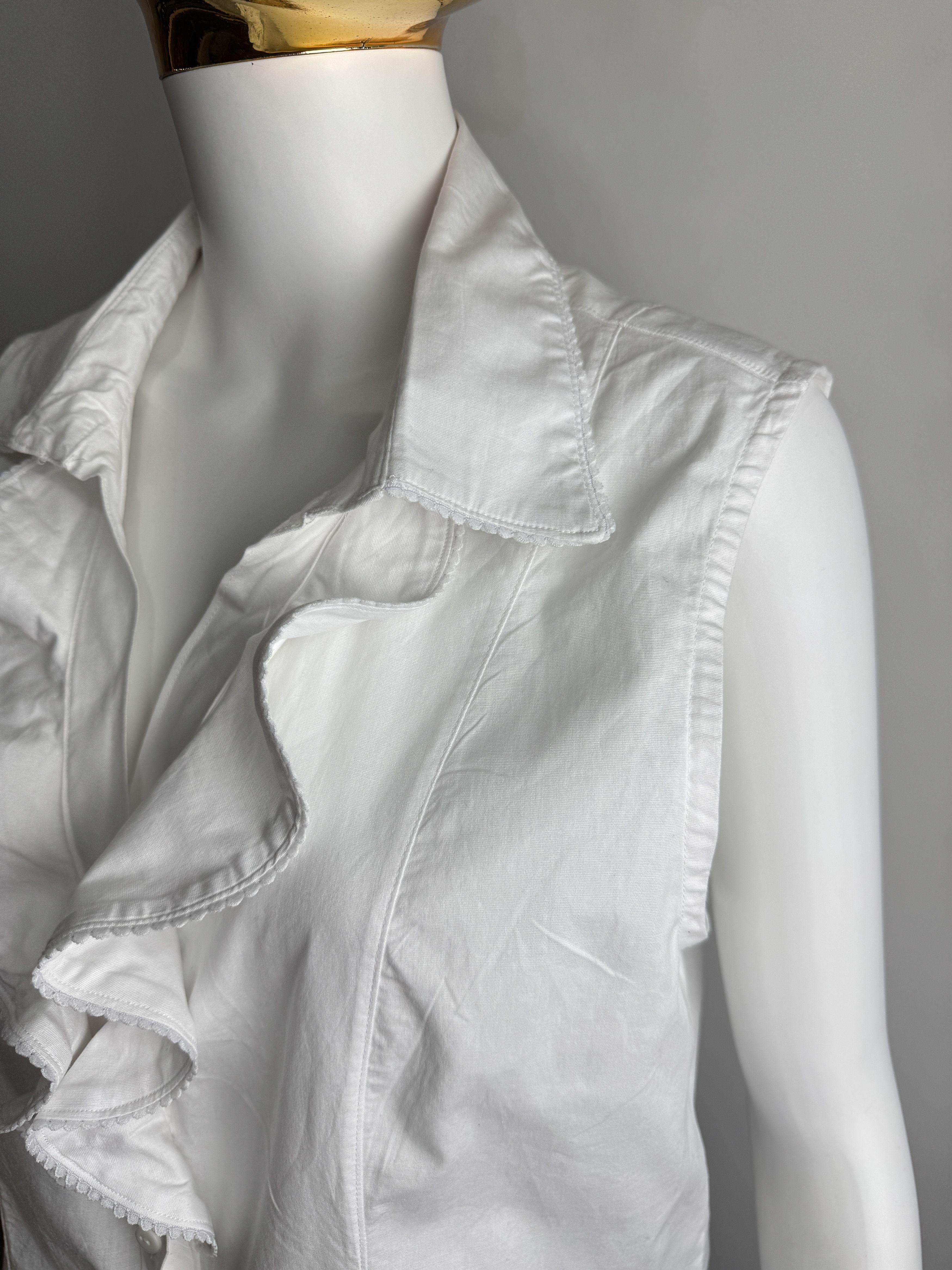 Other × Vintage WALDSCHÜTZ women’s Austrian sleeveless blouse Size L / US 10 / IT 46 - 6 Thumbnail