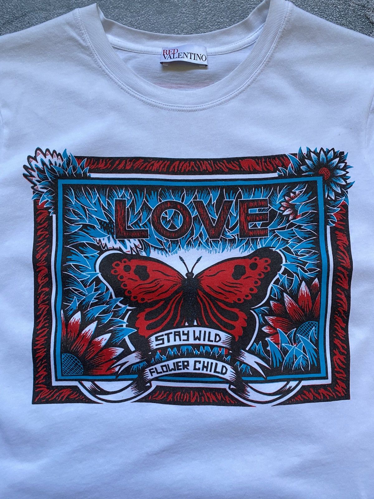 RED Valentino Red Valentino Big Logo T Shirt Tee Size S Size S / US 4 / IT 40 - 2 Thumbnail
