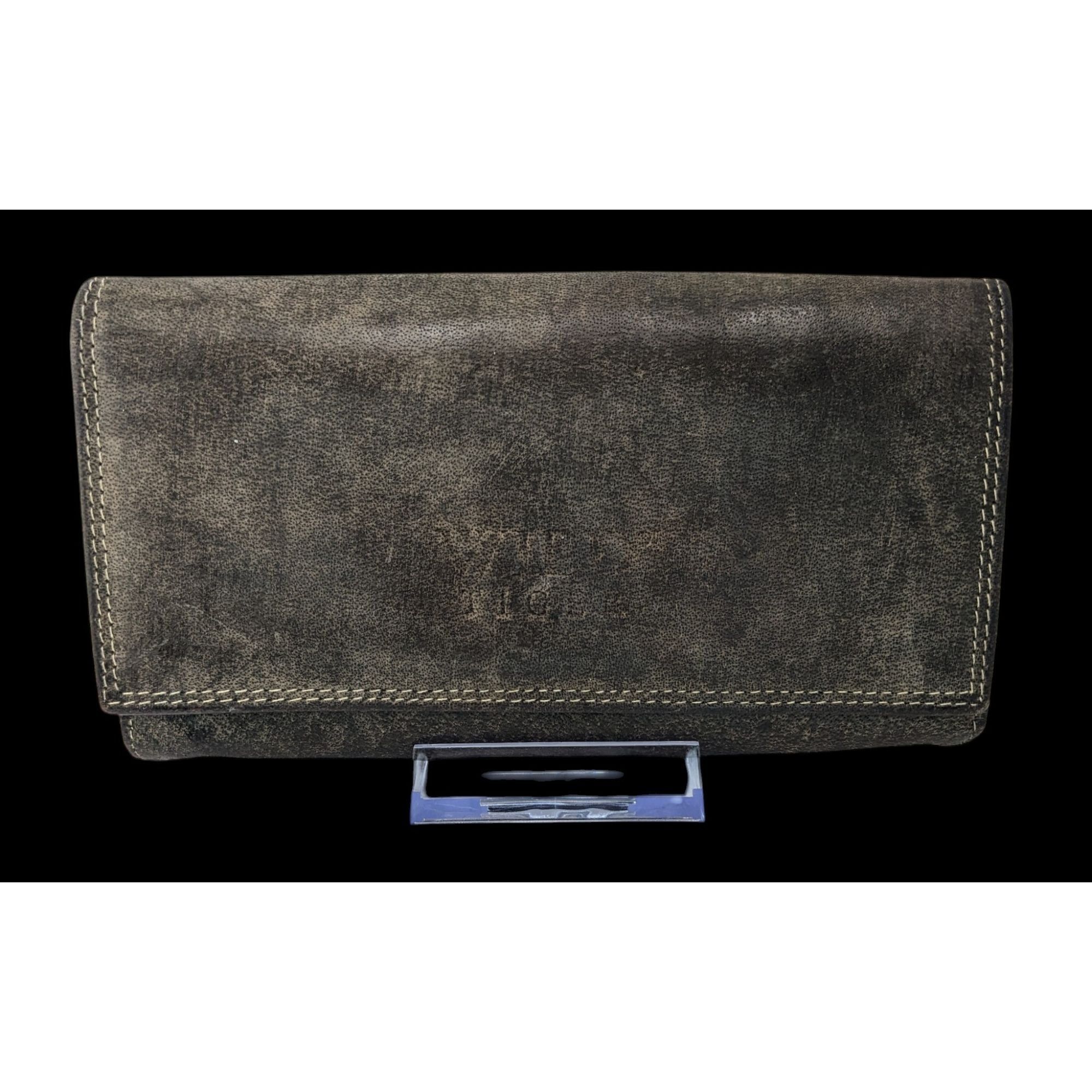 Other Vintage Wild Tiger Leather Wallet Retro Style 7x3.5 Inches W Size ONE SIZE - 1 Thumbnail