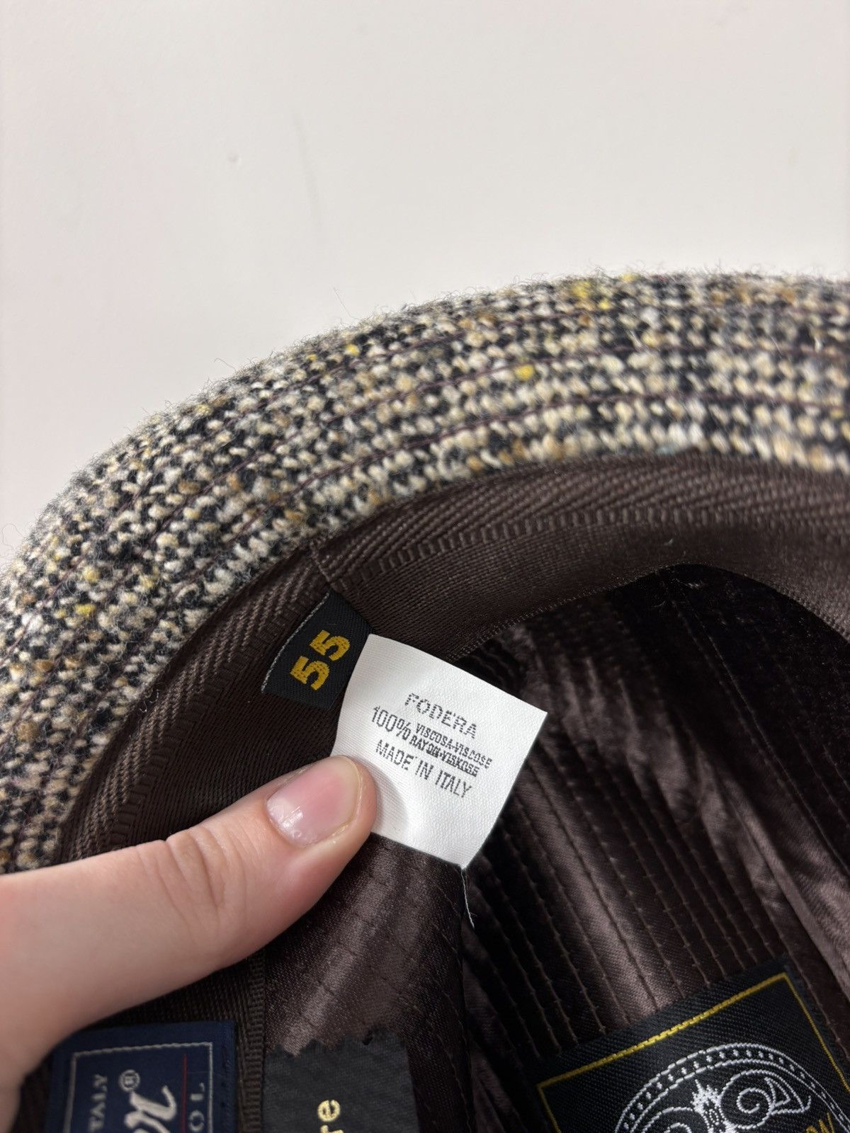 Other Moessmer Barbetti Bologna Wool Tweed Trilby Fedora Hat Size ONE SIZE - 9 Thumbnail