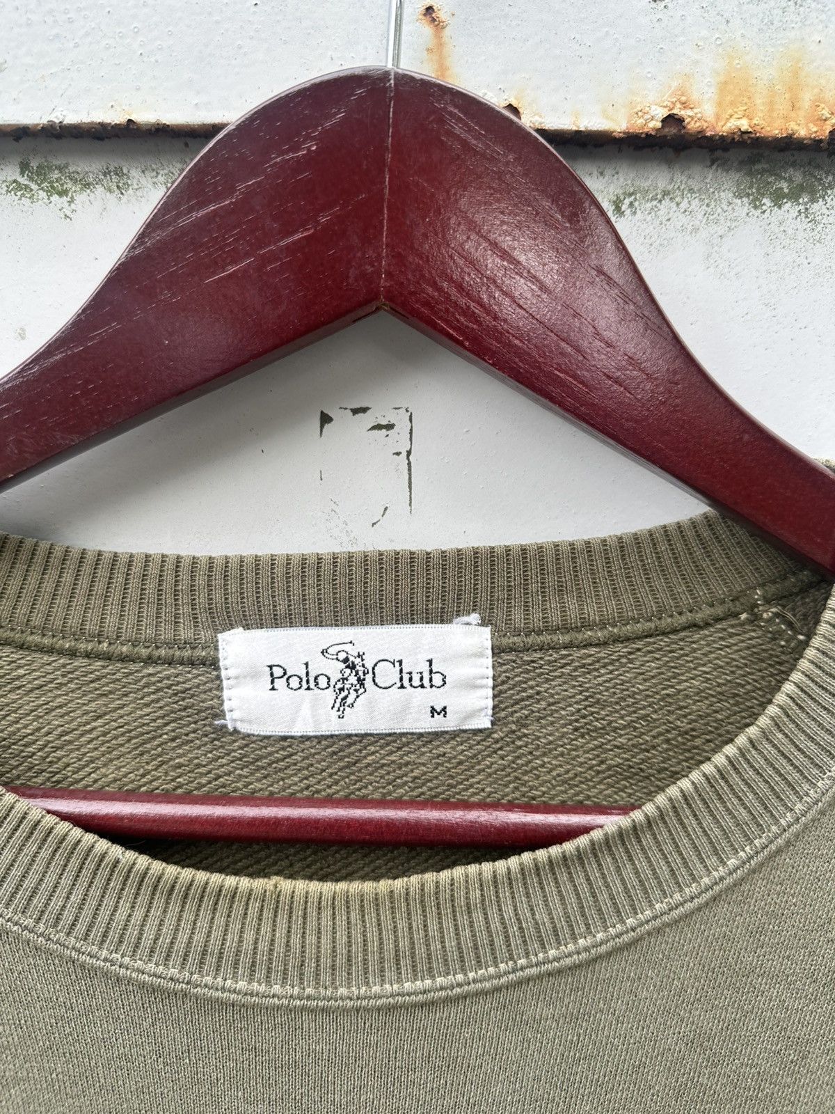 Vintage 👹Vintage THRASHED Faded Polo Club Crewneck Size US M / EU 48-50 / 2 - 7 Thumbnail