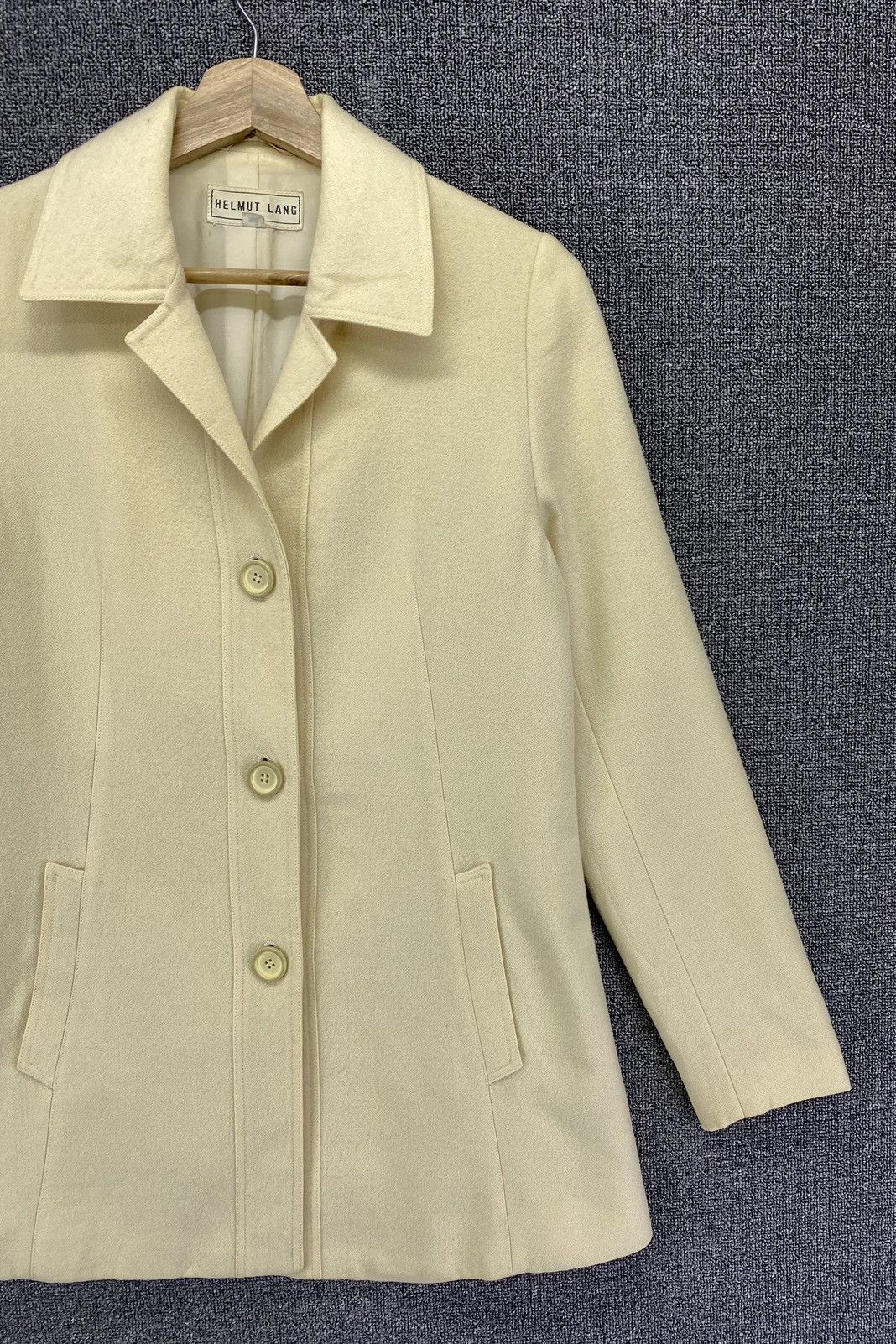 Helmut Lang Vintage Helmut Lang Wool Coat Long Jacket Size M / US 6-8 / IT 42-44 - 3 Thumbnail