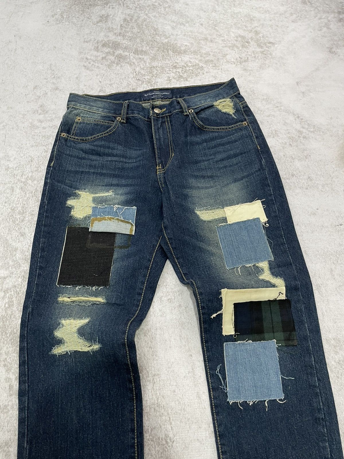 Hysteric Glamour × If Six Was Nine × Le Grande Bleu (L.G.B.) 2000s patchwork japan denim pants kapital style Size US 31 - 2 Thumbnail