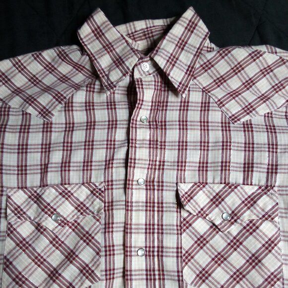 Other Vintage Silver Spur Plaid Pearl Snap Western Shirt Size US L / EU 52-54 / 3 - 1 Thumbnail
