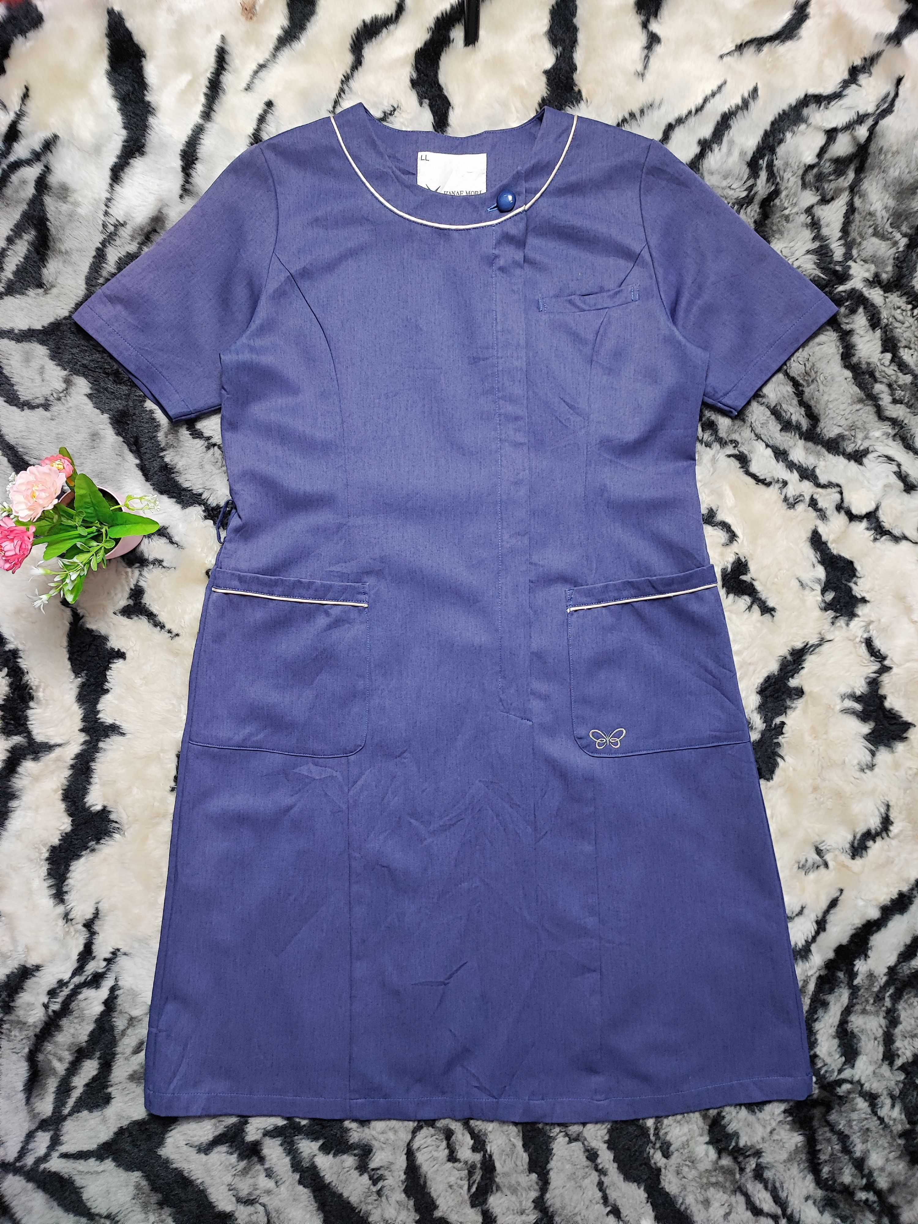Hanae Mori Vintage Boutique Long Dress Shirt Size XL / US 12-14 / IT 48-50 - 3 Thumbnail