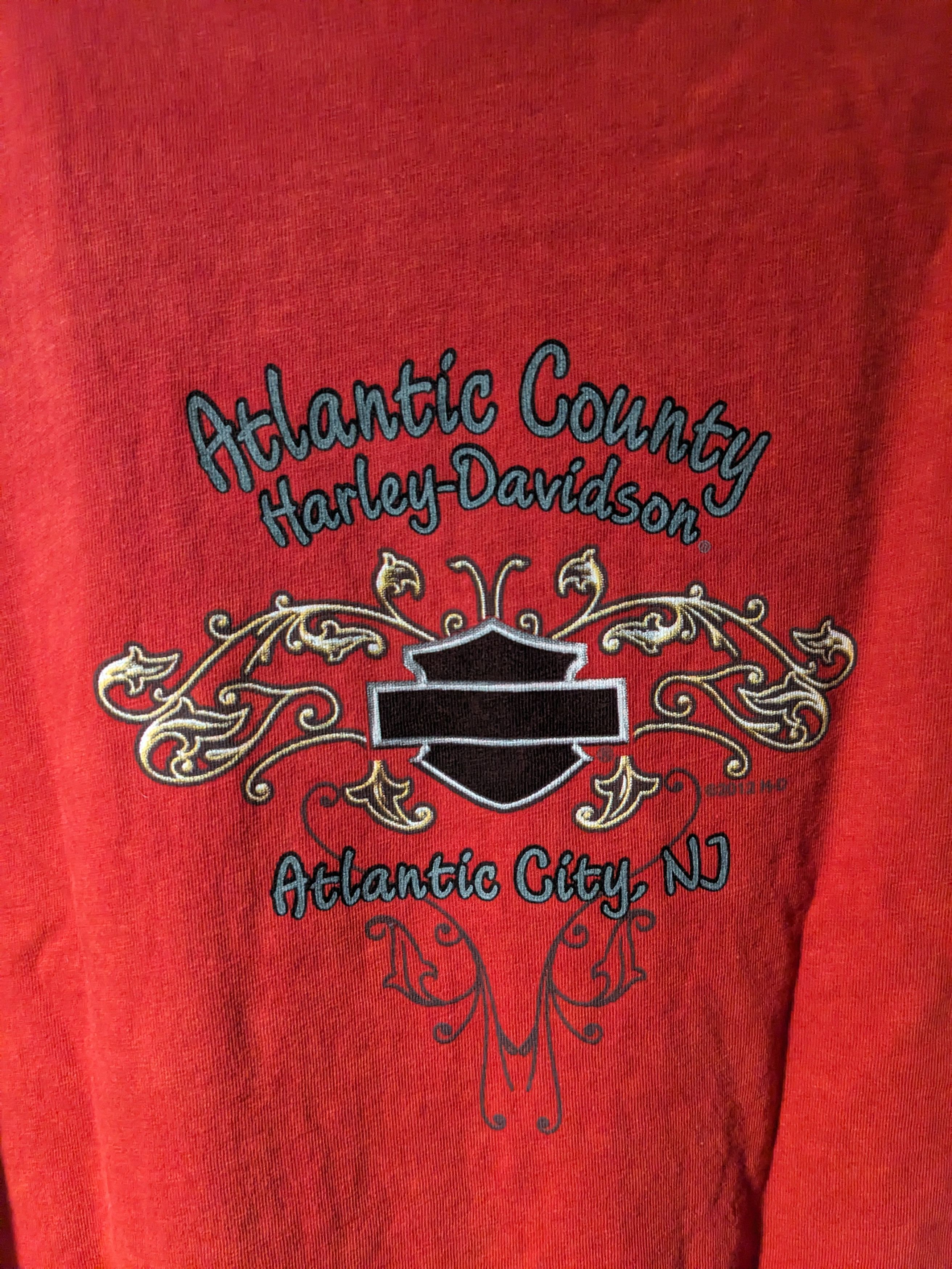 Harley Davidson × Vintage Vintage 2014 Harley Davidson Motorcycle Womans T-Shirt Size M / US 6-8 / IT 42-44 - 6 Thumbnail