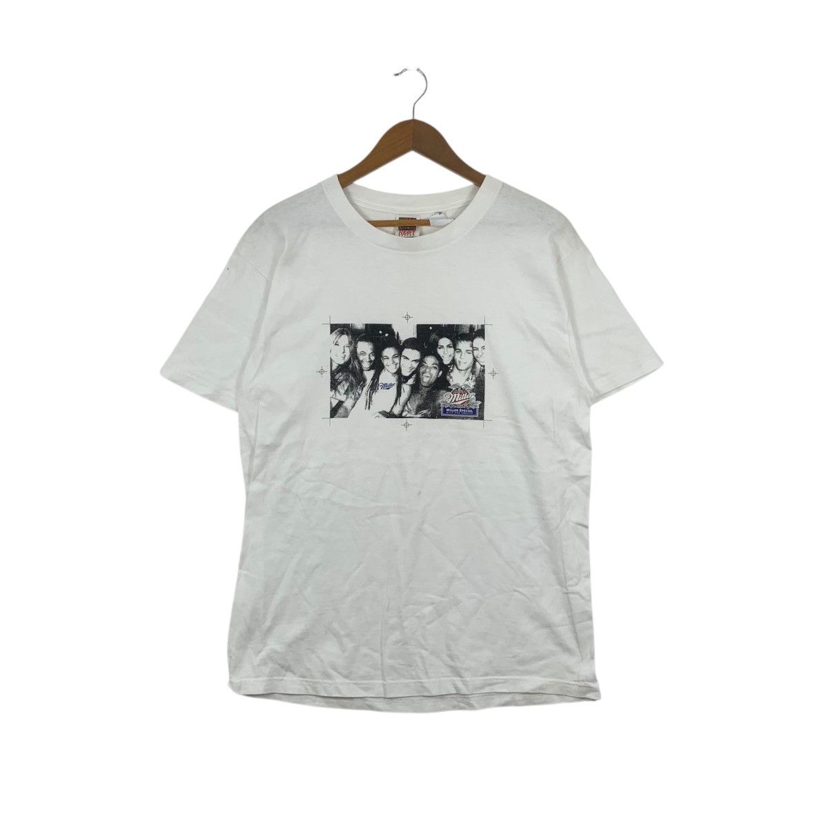 Vintage Vintage 90’ MILLER BEER BREWING Fotofolio Ads Tee Shirt Size US L / EU 52-54 / 3 - 1 Thumbnail