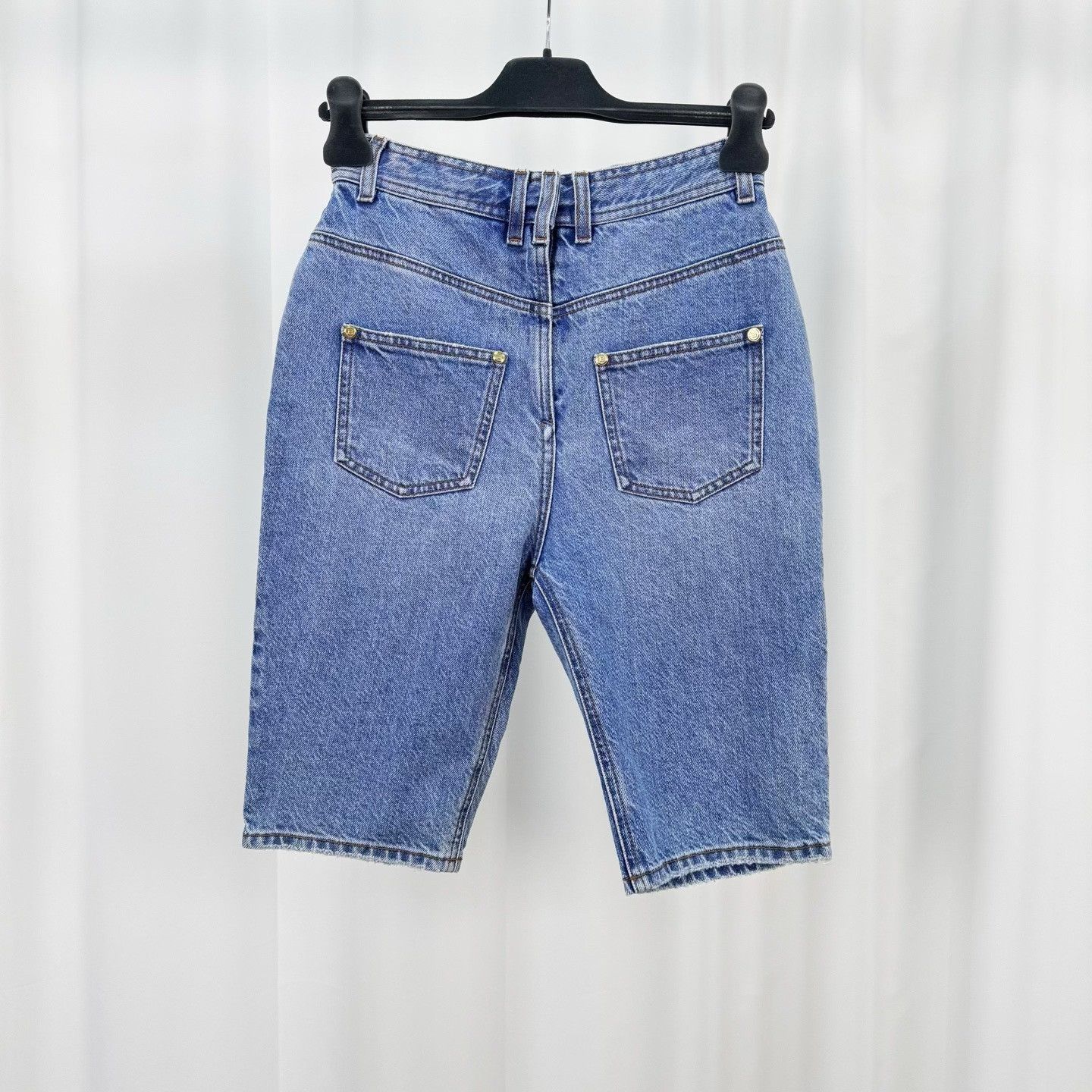 Balmain Balmain Gold Button Denim Shorts Size 36" / US 14 / IT 50 - 1 Thumbnail