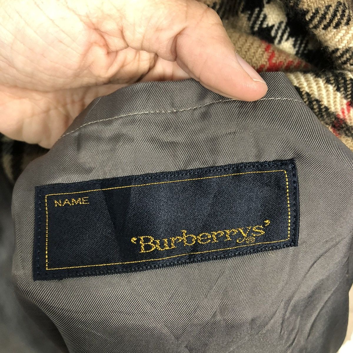 Burberry 🔥VINTAGE LONG JACKET BURBERRYS NOVA CHECK BLANKET Size US M / EU 48-50 / 2 - 21 Thumbnail