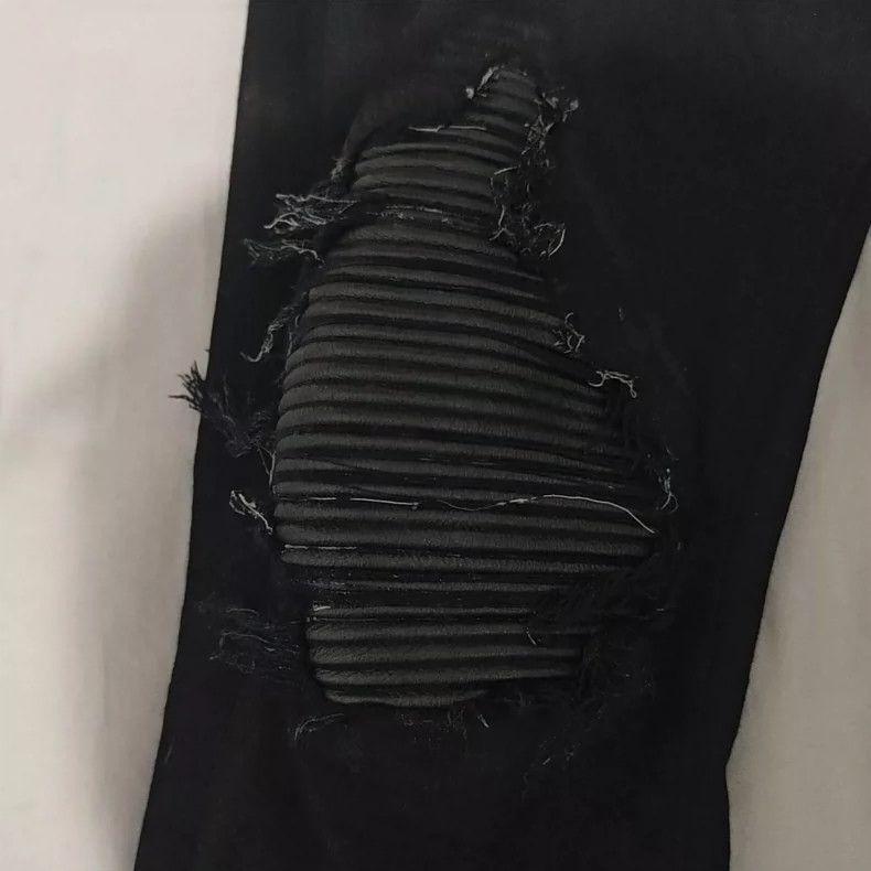 Amiri Amiri black leather denim pant Size US 31 - 3 Thumbnail