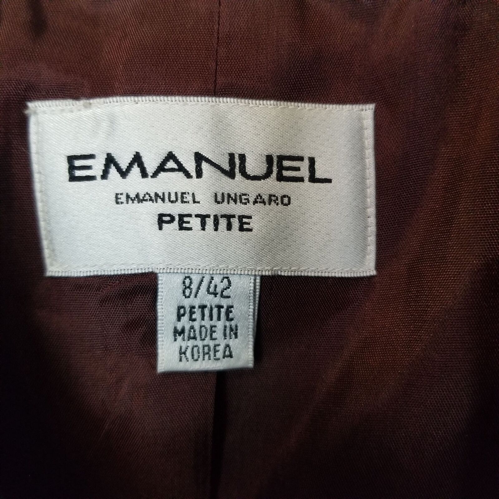 Emanuel Ungaro Vintage Emanuel Ungaro Womens Wool Blazer Striped 8P Career Size M / US 6-8 / IT 42-44 - 6 Thumbnail