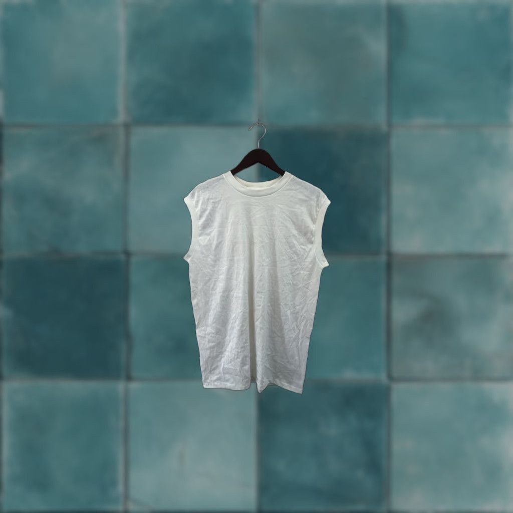 Vintage VINTAGE Lexington Muscle Tank Shirt Mens XL NOS NWOT 90s USA Made Tank White 50/50 Athletic 90s Mens Size US XL / EU 56 / 4 - 1 Thumbnail