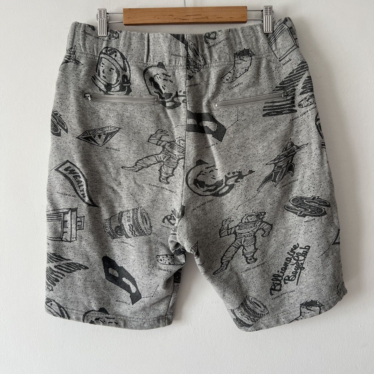 Billionaire Boys Club Billionaire Boys Club Grey Cotton Shorts Size US 32 / EU 48 - 2 Thumbnail