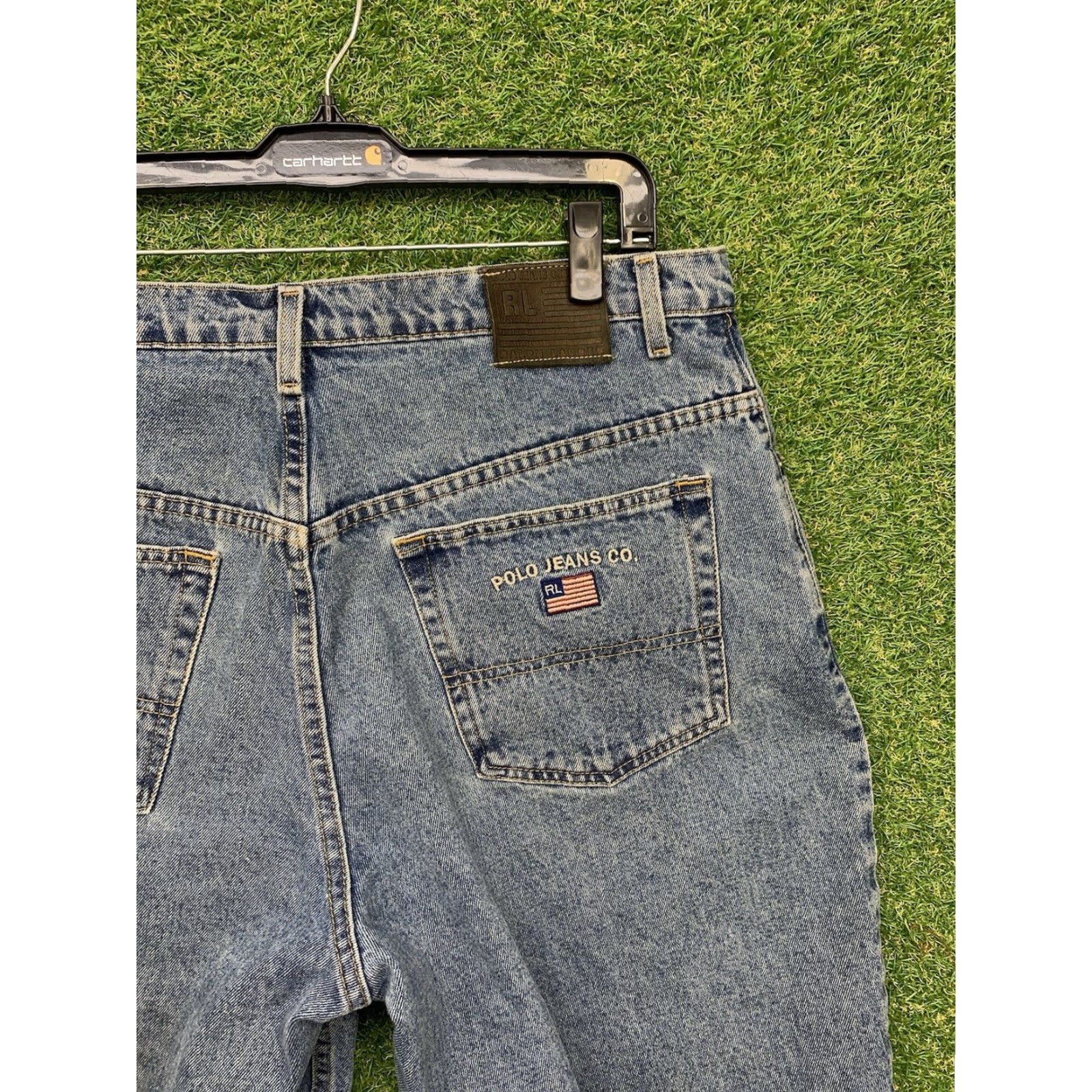 Polo Ralph Lauren VINTAGE Polo Ralph Lauren Denim Shorts Men 38 Baggy Y2K 90s Skater Wide Leg Blue USA Jean Shorts Mens 38 Baggy 90s Y2K Polo Ralph Lauren Jeans Shorts Size US M / EU 48-50 / 2 - 3 Thumbnail
