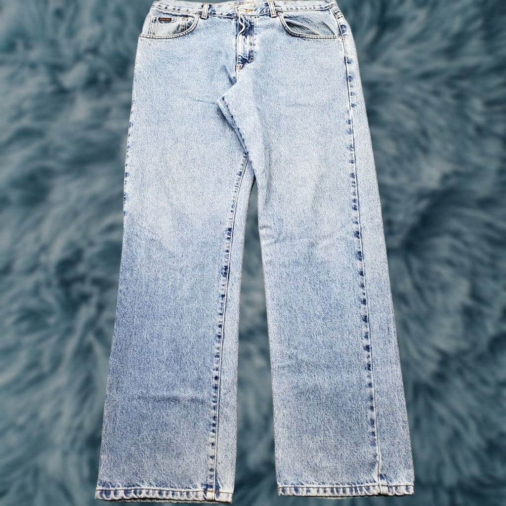 Calvin Klein Calvin Klein Jeans Mens 36 Blue Denim Light Wash Streetwear Straight Leg Shirt Size US 36 / EU 52 - 1 Thumbnail