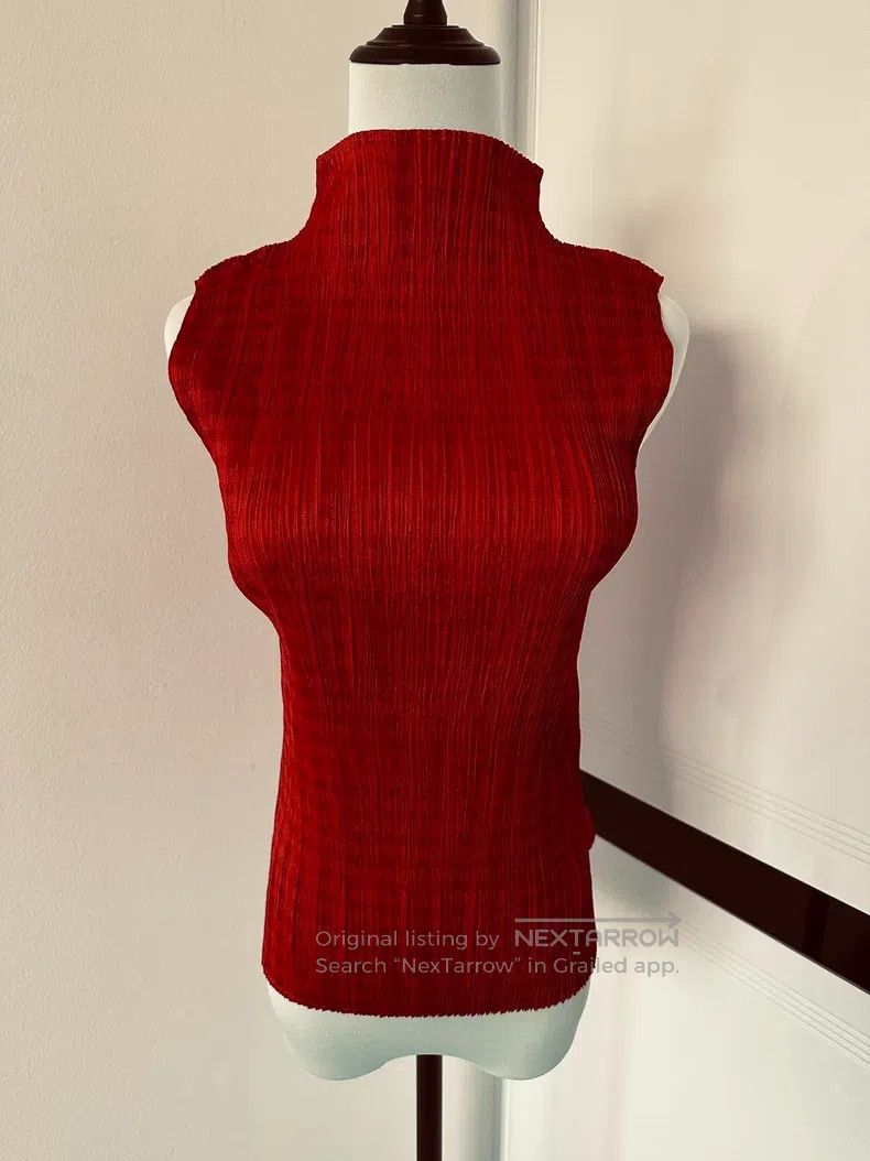 Issey Miyake Issey Miyake Sleeveless Top Size L / US 10 / IT 46 - 1 Thumbnail