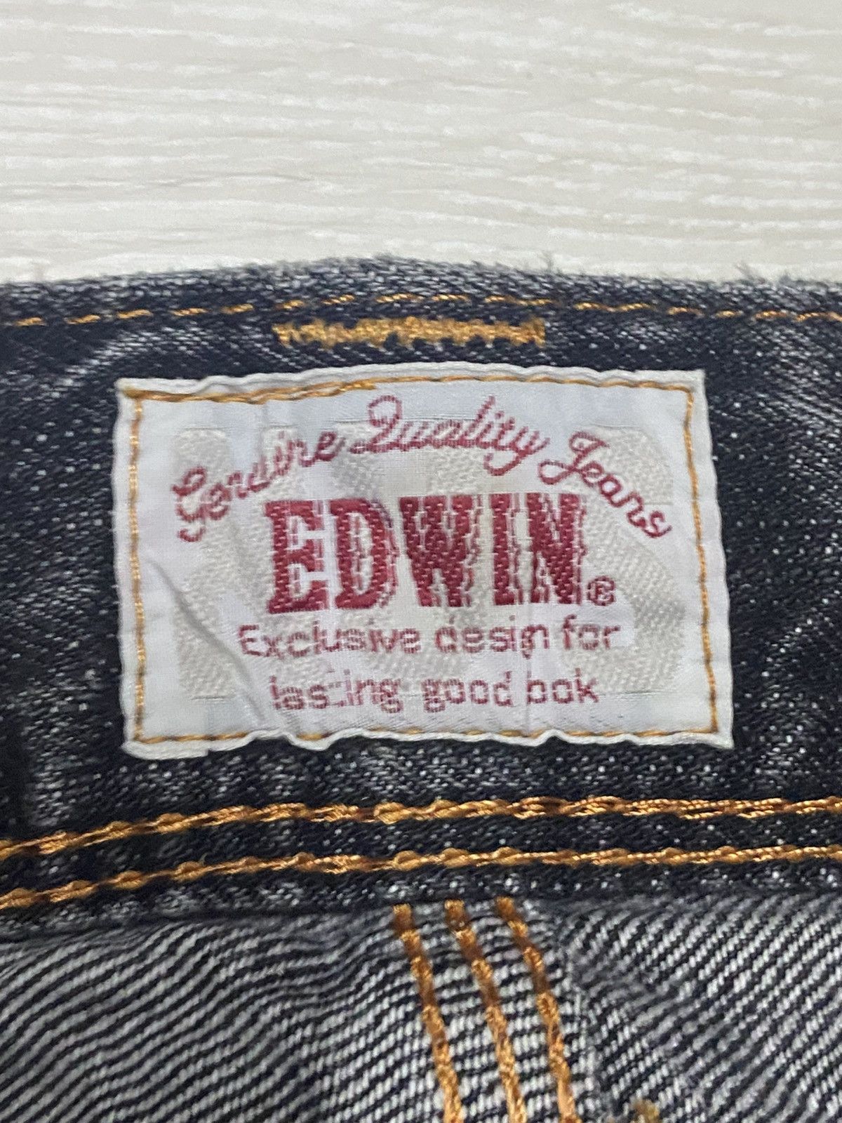Edwin Japanese Edwin Xv Black Denim Buckle Back Loose Jeans Size US 30 / EU 46 - 18 Thumbnail