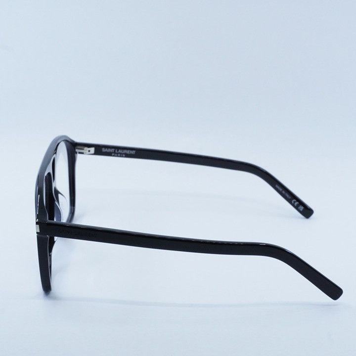 Saint Laurent Paris Saint Laurent SL596 DUNE OPT 001 Eyeglasses Shiny Black 58mm Size ONE SIZE - 5 Thumbnail